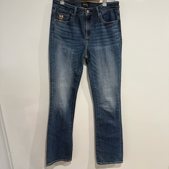 Driftwood Kelly Mini Bootcut Floral Embroidered Jeans - Picture 1 of 7